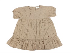 Lil Atelier nougat broderie anglaise dress